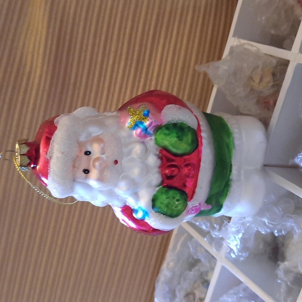 Hand Painted Blown Glass Ornament